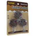 Hi1077 Вішак пластік під дерево гачок метал 3шт на 3кг (160pcs)
