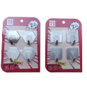Hi1219 Вішалка-липучка 4-х шт. на блістері, металева гачок на 2,5 кг (192pcs)