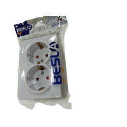 Hi999 Розетка подвійна зовнішня заземлення Besla (160pcs)