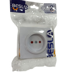 Hi993 Розетка одинарна зовнішня Besla (200pcs)