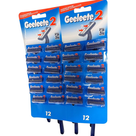 Hi348 Станки для гоління Gillette чоловічі 24 шт, 2лезо (1728pcs)